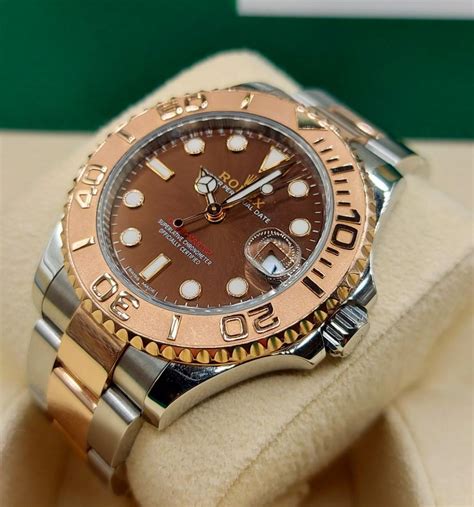 rolex yacht master rose gold chocolate|37mm yacht master rose gold.